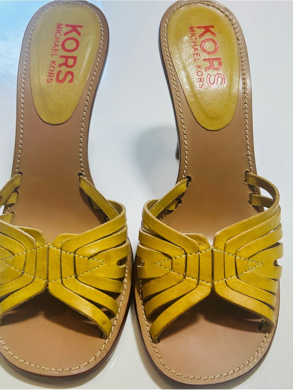 Michael Kors Women's Yellow Slide Sandals